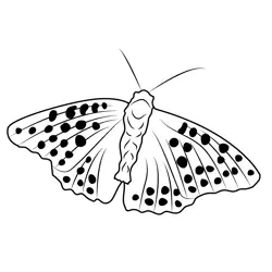 Mothy Butterfly Free Coloring Page for Kids