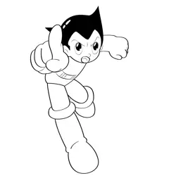 Astro Boy Pointing At Something