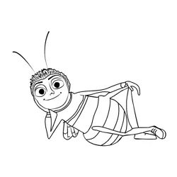 Bee Movie 3 Free Coloring Page for Kids