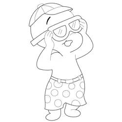 Handsome Casper Free Coloring Page for Kids