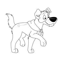 Dodger Free Coloring Page for Kids