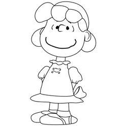 Lucy From The Peanuts Movie Free Coloring Page for Kids