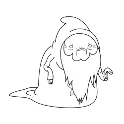 Jeremy the Ultimate Wizard Adventure Time Free Coloring Page for Kids