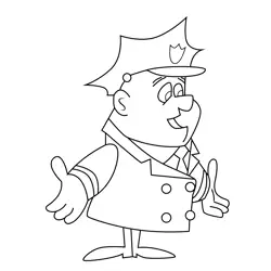 Chief of Police Batfink Free Coloring Page for Kids