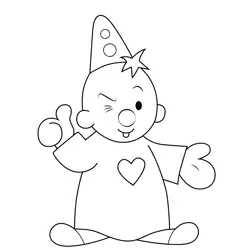 Bumba Thumb Up Bumba Free Coloring Page for Kids