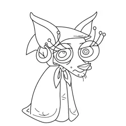 Shirley Courage the Cowardly Dog Free Coloring Page for Kids