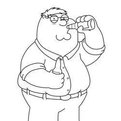 Peter Griffin Drinking Family Guy