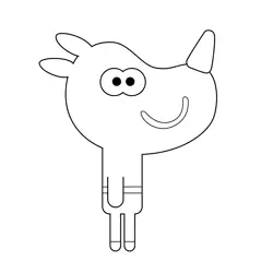 Tag Hey Duggee Free Coloring Page for Kids