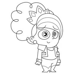 Brianna Buttowski Kick Buttowski Free Coloring Page for Kids