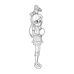 Juniper Montage Human My Little Pony Equestria Girls Free Coloring Page for Kids