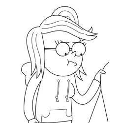 Eileen Regular Show Free Coloring Page for Kids