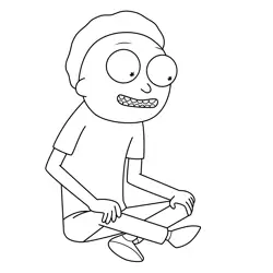 Morty Smith Sitting Rick and Morty