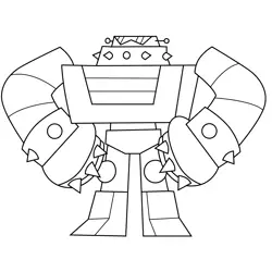 Decimator Unikitty Free Coloring Page for Kids