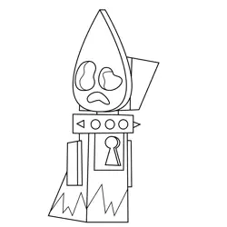 Master Fear Unikitty Free Coloring Page for Kids