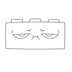 Richard Looking Upset Unikitty Free Coloring Page for Kids