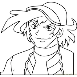 Michael Summers Beyblade Free Coloring Page for Kids