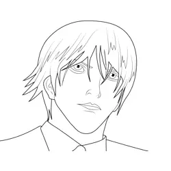 Stephen Gevanni Death Note Free Coloring Page for Kids