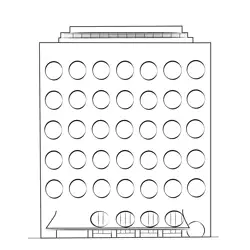 Dream Downtown Hotel Free Coloring Page for Kids