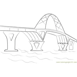 TR CrownPoint Bridge Free Coloring Page for Kids