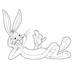 Bugs Bunny Enjoying Carrot