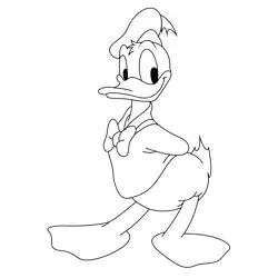 Donald Duck Standing In Style