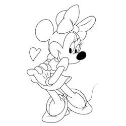 Mickey Minnie Free Coloring Page for Kids