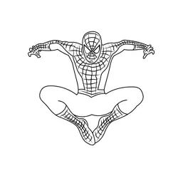 Dynamic Spiderman Free Coloring Page for Kids