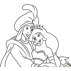 Prince Aladdin and Princess Jasmine