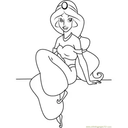 Princess Jasmine Sitting Down