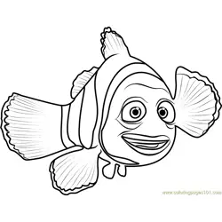 Marlin Free Coloring Page for Kids