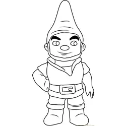Gnomeo Free Coloring Page for Kids