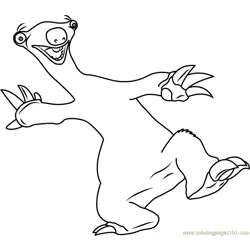 Happy Sid Free Coloring Page for Kids