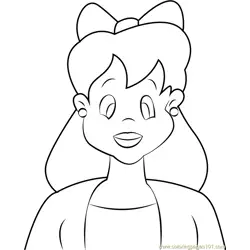 Mary Hartless Free Coloring Page for Kids