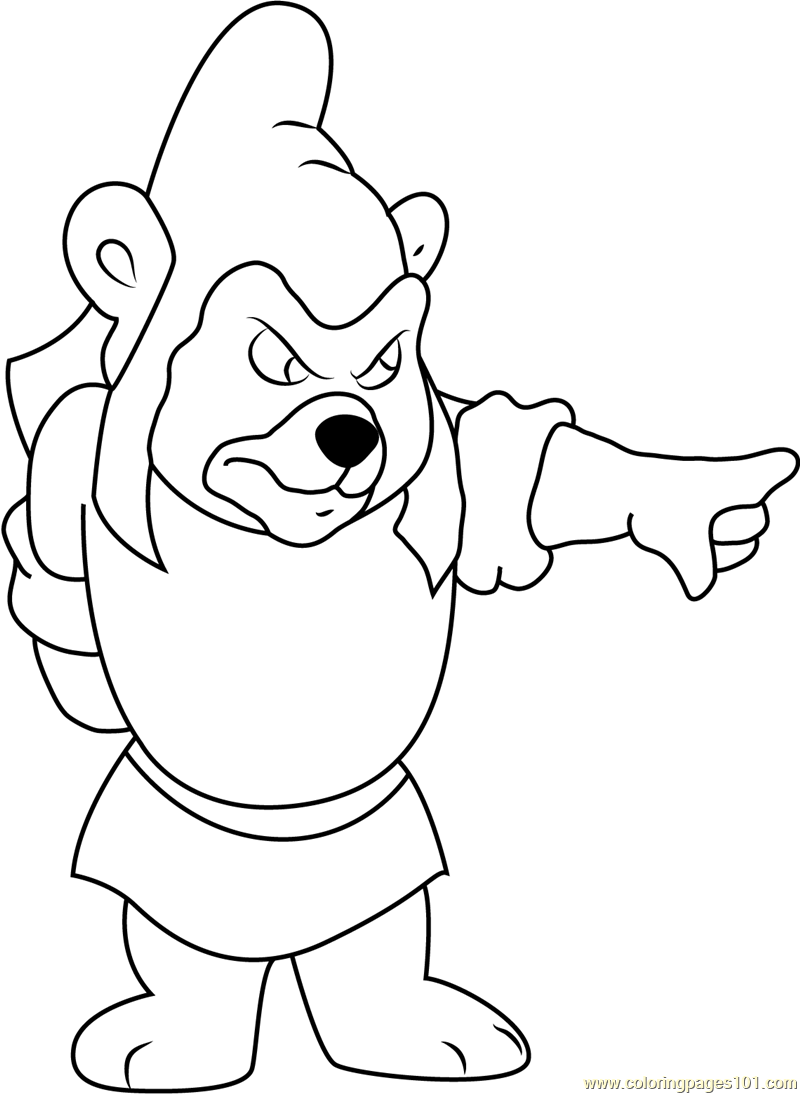 Gummy Bears Coloring Page - Free Disney's Adventures of the Gummi Bears