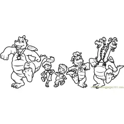 Dragon Tales Dragon Tales Free Coloring Page for Kids