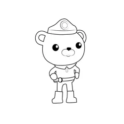 Chinstrap Penguins Octonauts Free Coloring Page for Kids