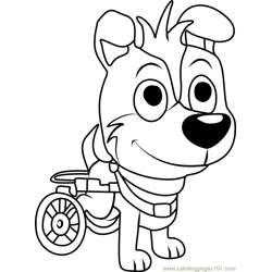 Pound Puppies Piper Coloring Page - Free Pound Puppies Coloring Pages