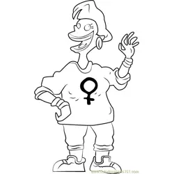 Betty DeVille Free Coloring Page for Kids