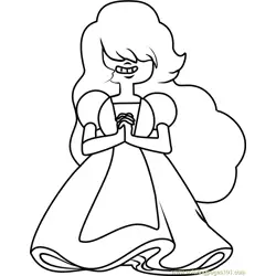 Sapphire Steven Universe Free Coloring Page for Kids