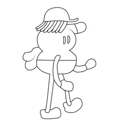 Mole The Amazing World of Gumball Free Coloring Page for Kids