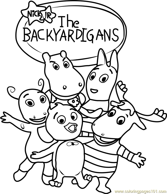 Kleurplaten Backyardigans Coloring Book Pages Coloring Sheets The