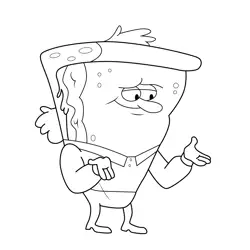 Deep Dish Dave Uncle Grandpa Free Coloring Page for Kids