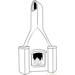 Cooking Chimney Free Coloring Page for Kids