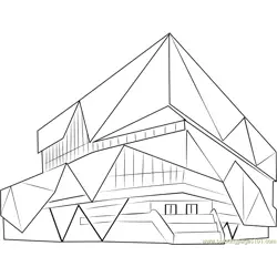 Nieuwegein City Hall Free Coloring Page for Kids