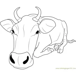 Shang Cow Free Coloring Page for Kids