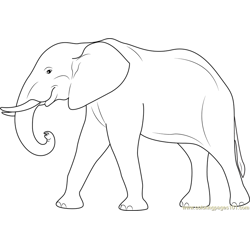 Mother and Baby Elephant Coloring Page - Free Elephant Coloring Pages