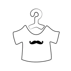 T Shirt On Hanger Free Coloring Page for Kids