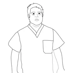 Bob Newby Stranger Things Free Coloring Page for Kids