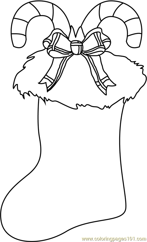 Merry Christmas Printable Coloring Pages Stockings Coloring Pages