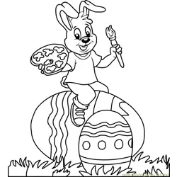 Easter Bunny on Egg